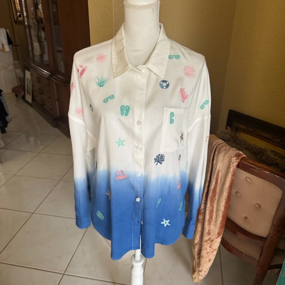 Billy T Bewch Blouse - Picture 1 of 10